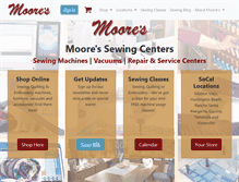 Tablet Screenshot of moores-sew.com